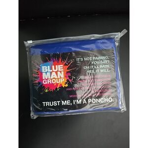 NEW Blue Man Group Poncho Music Techno Band Tour Concert Trust me, I'm a Poncho